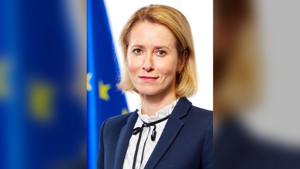 Kaja Kallas, EU Foreign Secretary, declaring the free world needs a new leader after Trump's meeting with Zelensky.