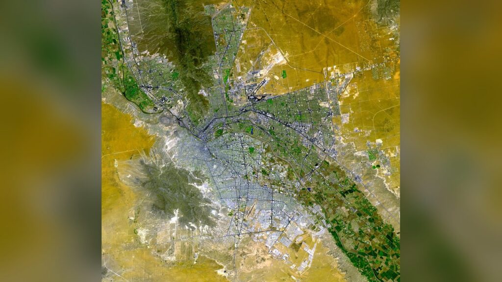 El Paso, Working-class neighborhood where Evangelina Ornelas's grocery store was located.