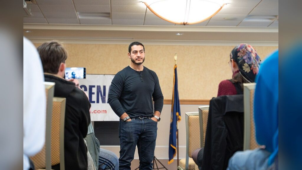 Abdul El-Sayed, Democratic candidate for Michigan Senate, running on Medicare for All platform.
