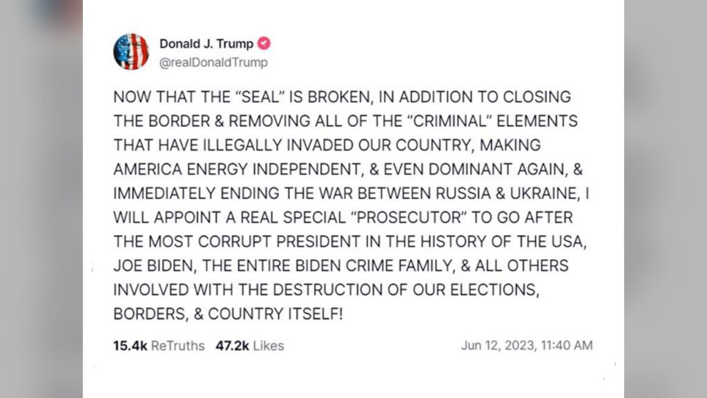 Truth Social, Social media platform owned by Trump Media used for presidential governance.
