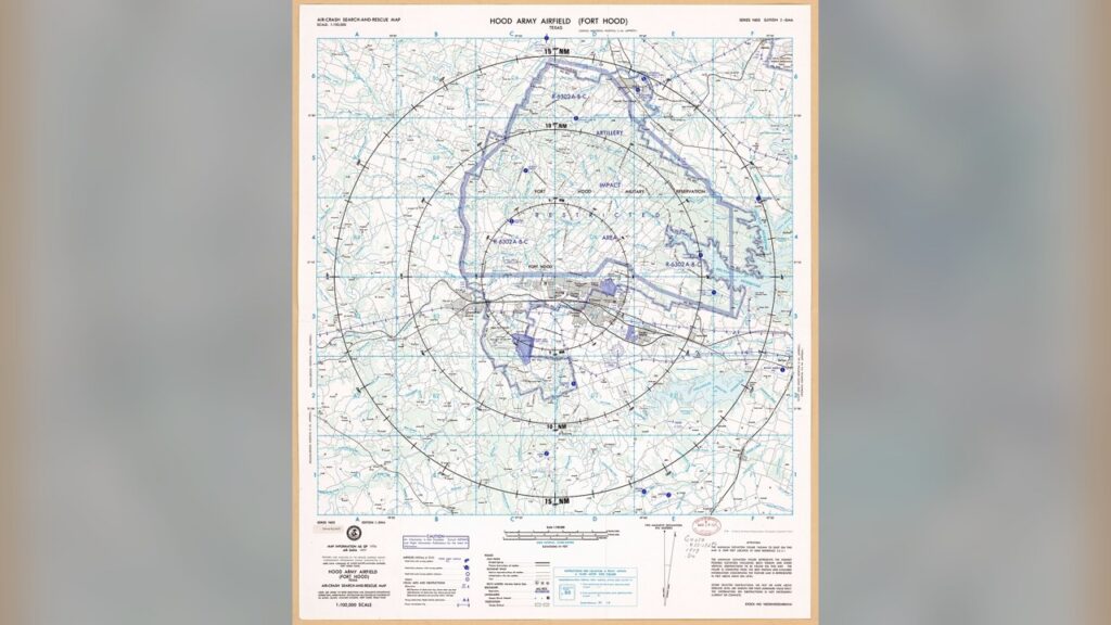 Fort Hood is the base where the training flight originated.