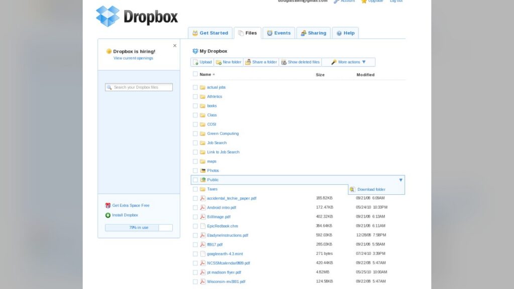 A Dropbox folder containing personal documents and a leaked photo of a toddler, posted by Rep. Max Miller.
