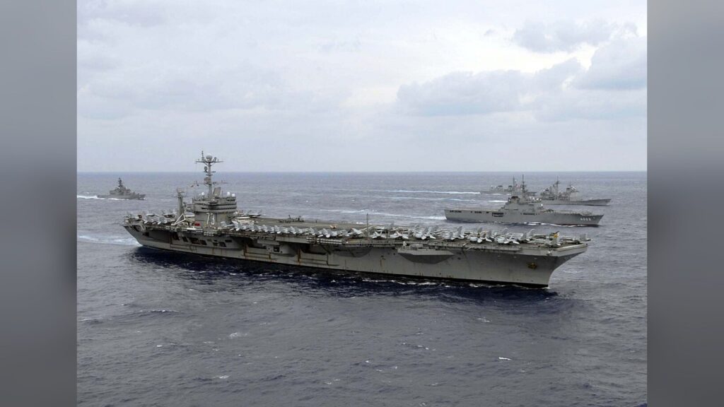 Aircraft carrier USS George Washington dispatched to relieve USS Abraham Lincoln.