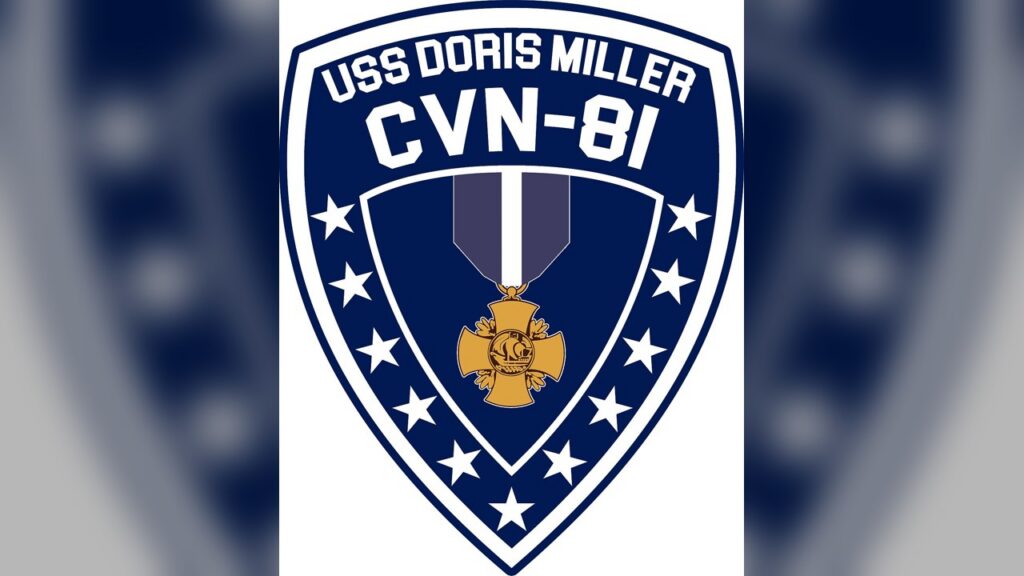 The USS Doris Miller is a Ford-class carrier with construction nearly 50 percent complete that is being redesigned to use steam and hydraulic systems.