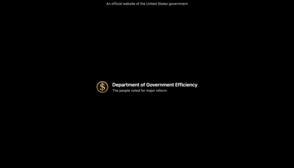 Department of Government Efficiency, a made-up department Musk used to slash regulations.