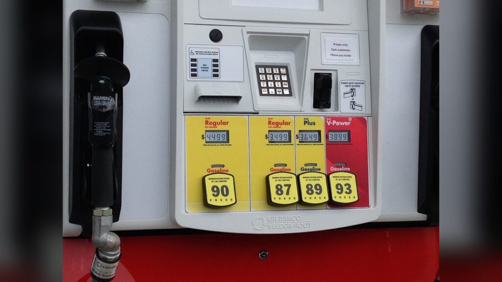 National average gasoline price hit $4.10 a gallon.