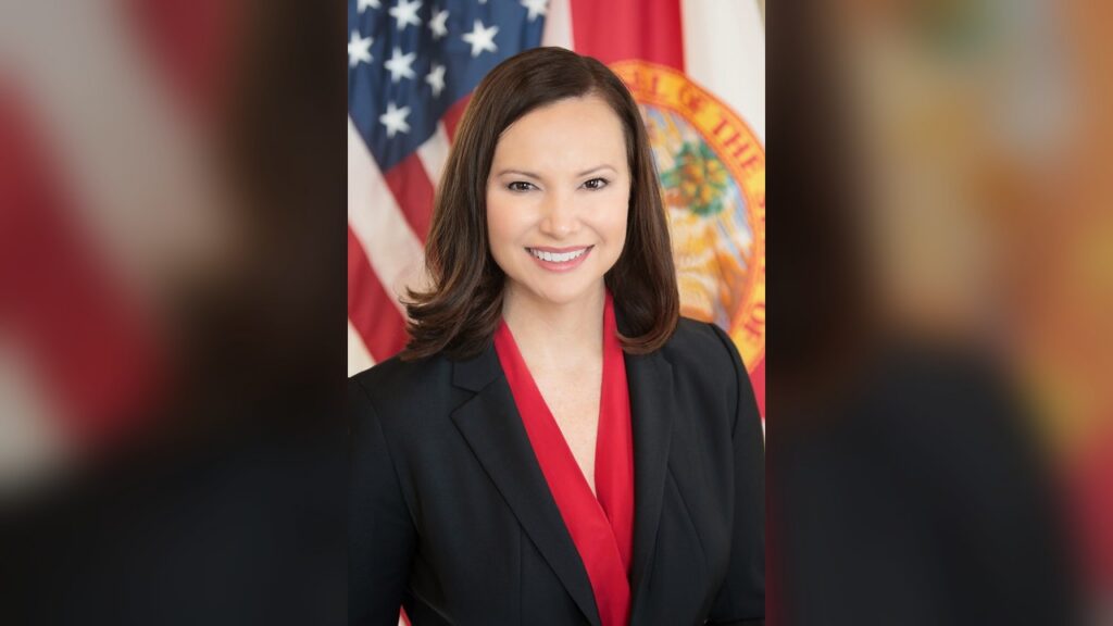 Ashley Moody, the Republican incumbent who won the Florida Senate primary.