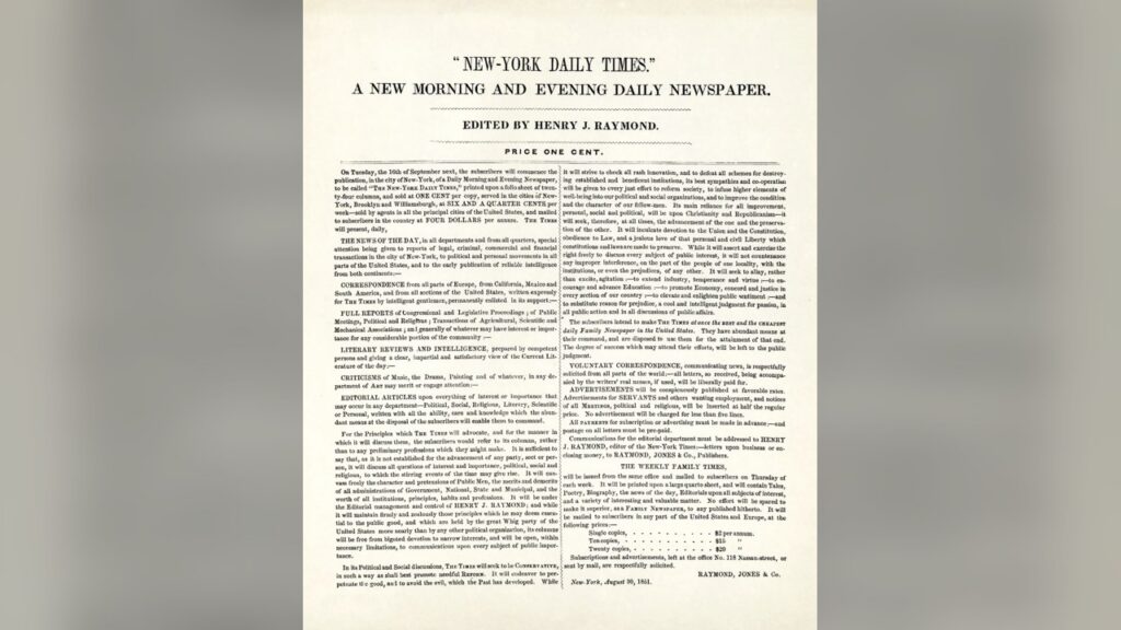 New York Times, a newspaper that published the opinion piece.