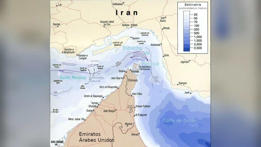 Strait of Hormuz is a waterway between Iran and Oman that Trump claims as American territory.