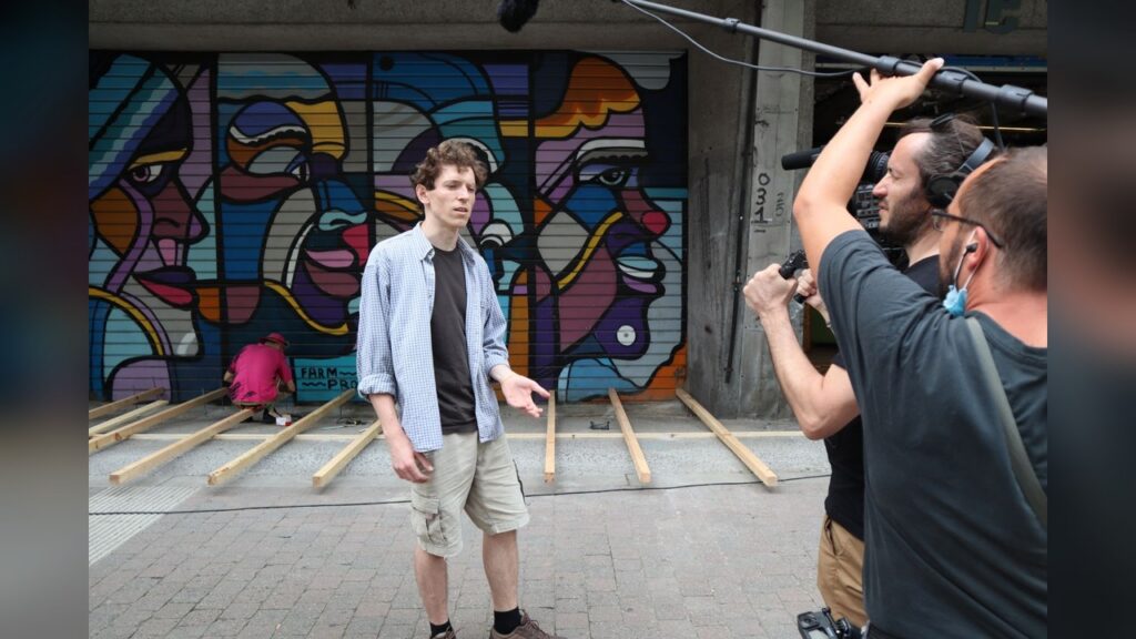 The interview with James Talarico was pulled from television.
