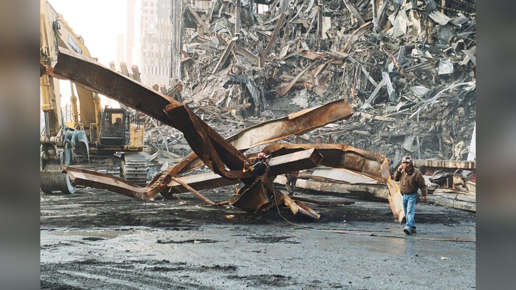 Ground Zero, the site where Capt. David Nadeau drove on September 11.